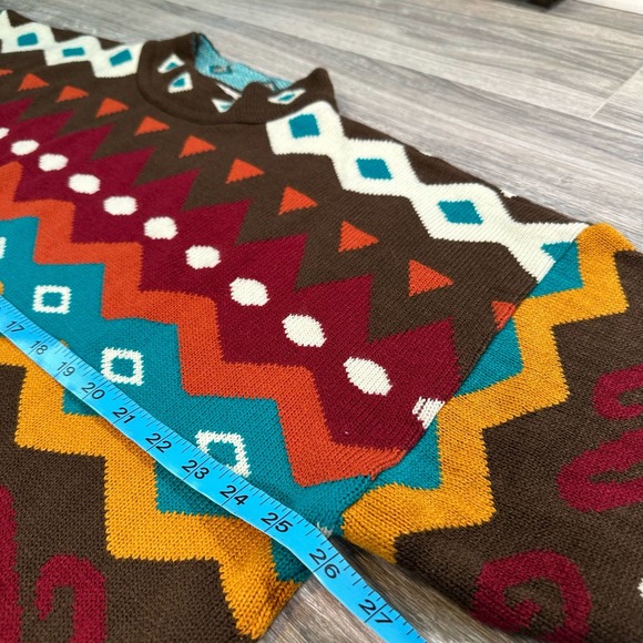 80s Moda Internazionale Forelli Italian Acrylic Tailored Sweater 3XL - Picture 6 of 7